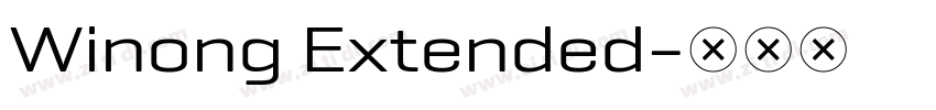 Winong Extended字体转换